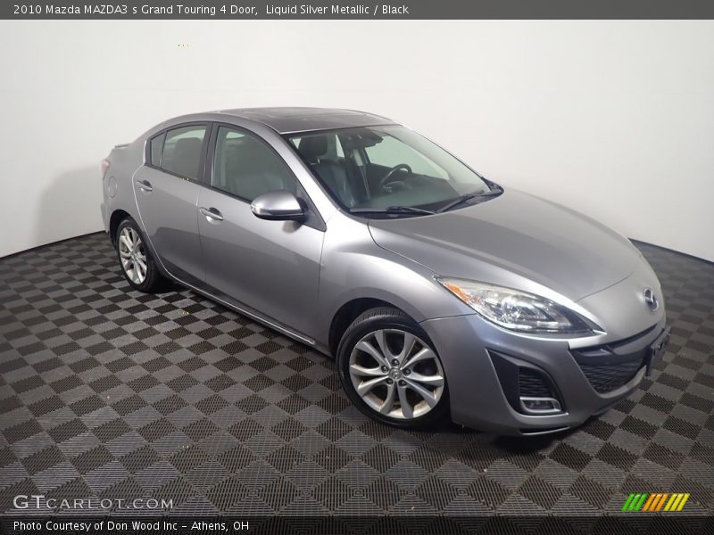 Liquid Silver Metallic / Black 2010 Mazda MAZDA3 s Grand Touring 4 Door