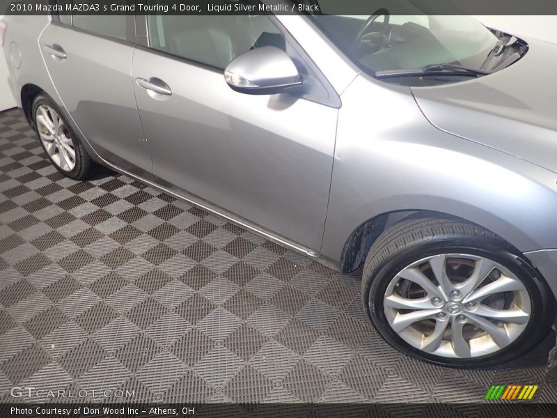 Liquid Silver Metallic / Black 2010 Mazda MAZDA3 s Grand Touring 4 Door