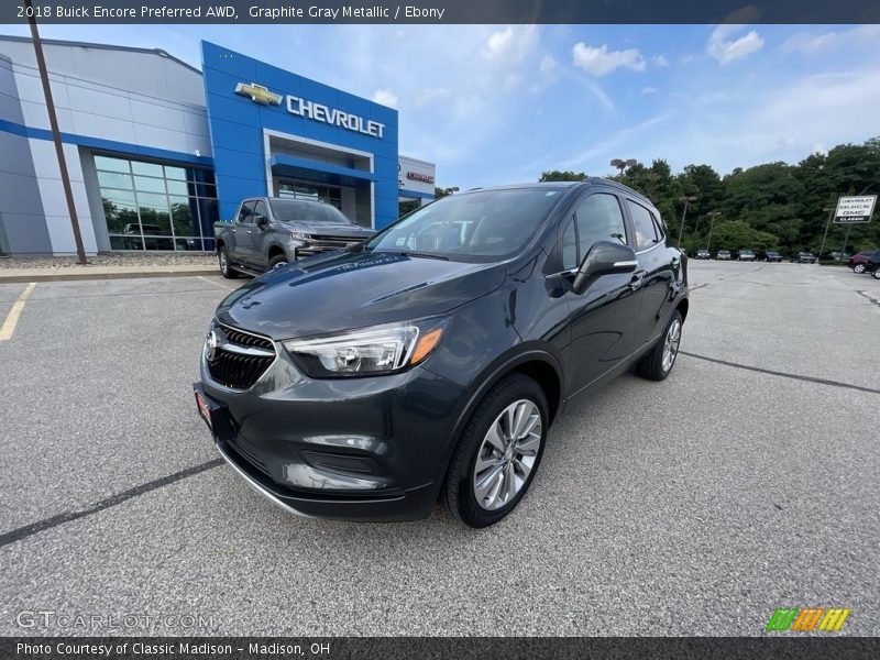 Graphite Gray Metallic / Ebony 2018 Buick Encore Preferred AWD