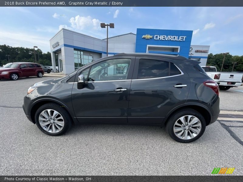 Graphite Gray Metallic / Ebony 2018 Buick Encore Preferred AWD