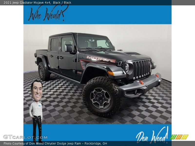 Black / Black 2021 Jeep Gladiator Mojave 4x4