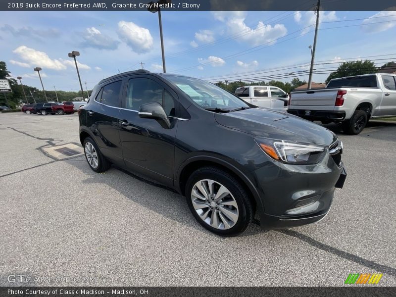 Graphite Gray Metallic / Ebony 2018 Buick Encore Preferred AWD