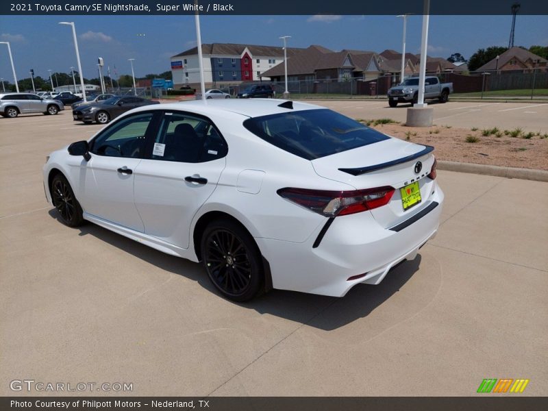 Super White / Black 2021 Toyota Camry SE Nightshade