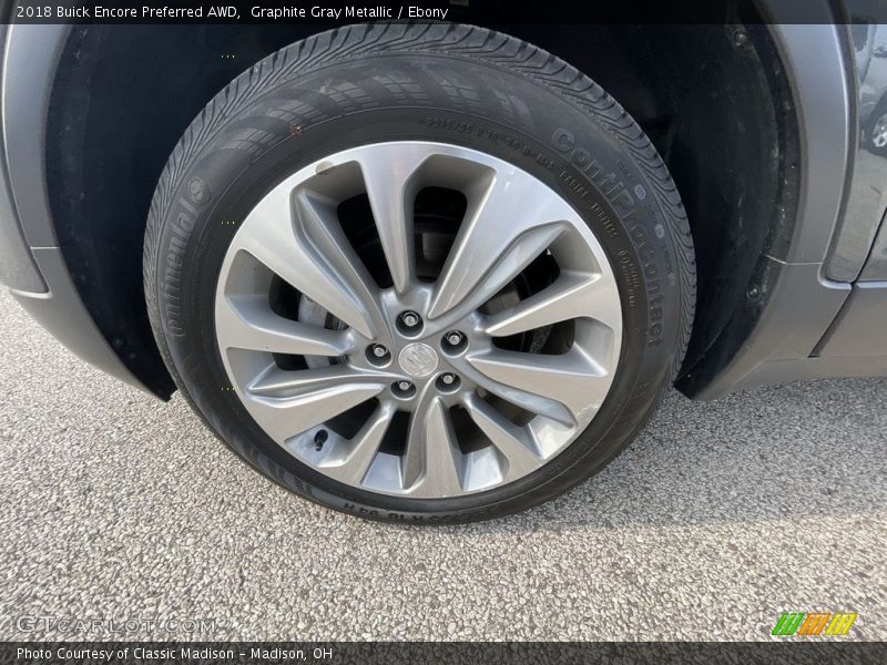 Graphite Gray Metallic / Ebony 2018 Buick Encore Preferred AWD