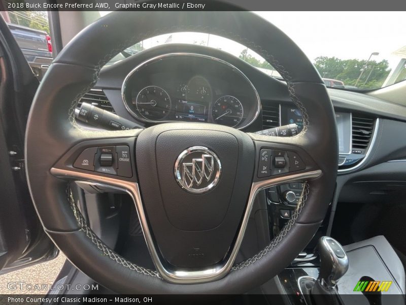 Graphite Gray Metallic / Ebony 2018 Buick Encore Preferred AWD