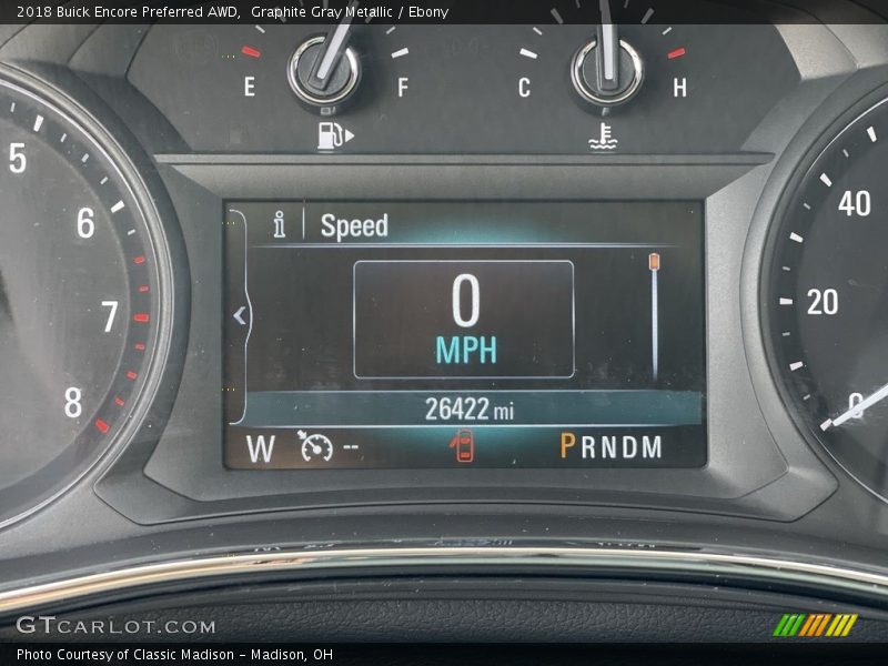 Graphite Gray Metallic / Ebony 2018 Buick Encore Preferred AWD