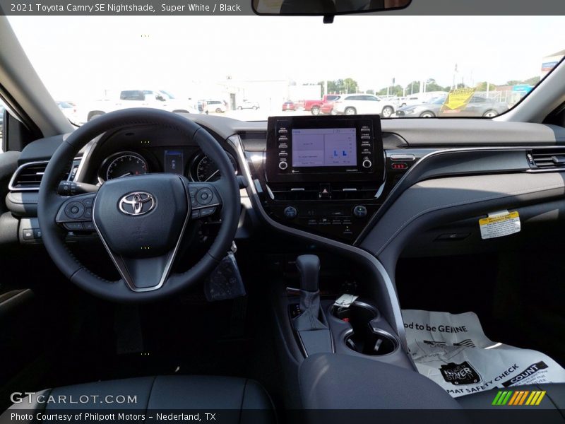Super White / Black 2021 Toyota Camry SE Nightshade