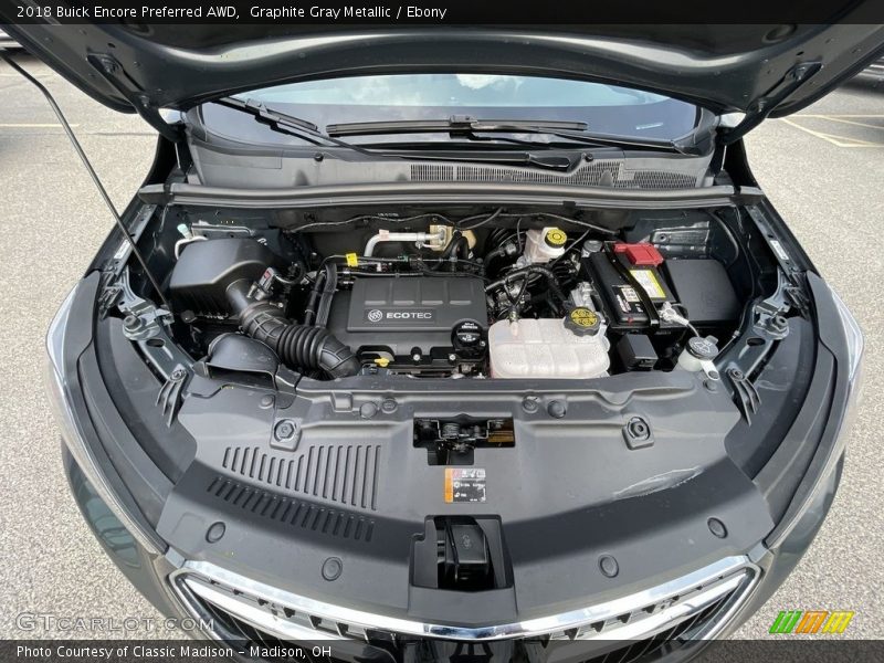 Graphite Gray Metallic / Ebony 2018 Buick Encore Preferred AWD