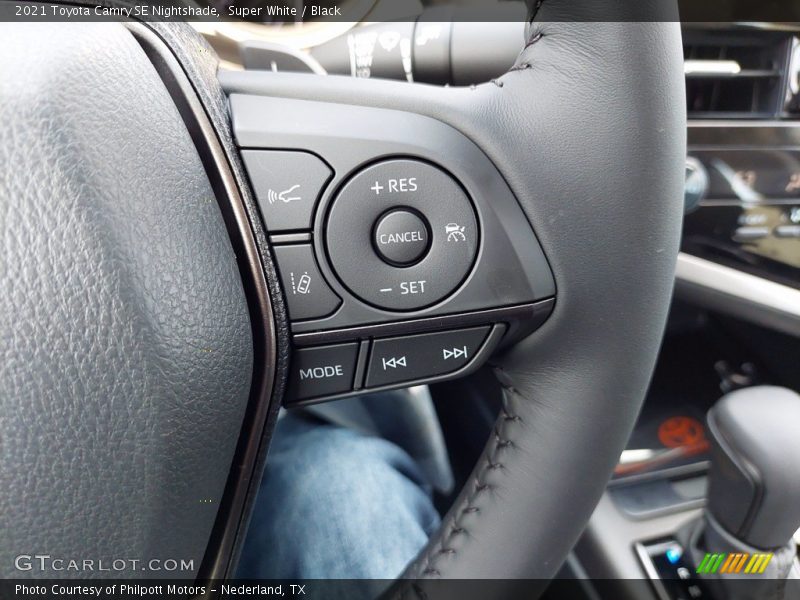 Super White / Black 2021 Toyota Camry SE Nightshade