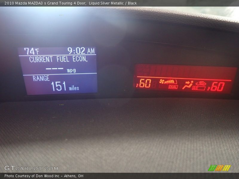 Liquid Silver Metallic / Black 2010 Mazda MAZDA3 s Grand Touring 4 Door