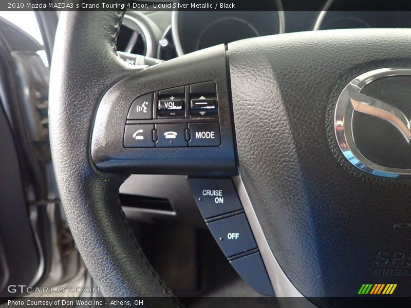 Liquid Silver Metallic / Black 2010 Mazda MAZDA3 s Grand Touring 4 Door