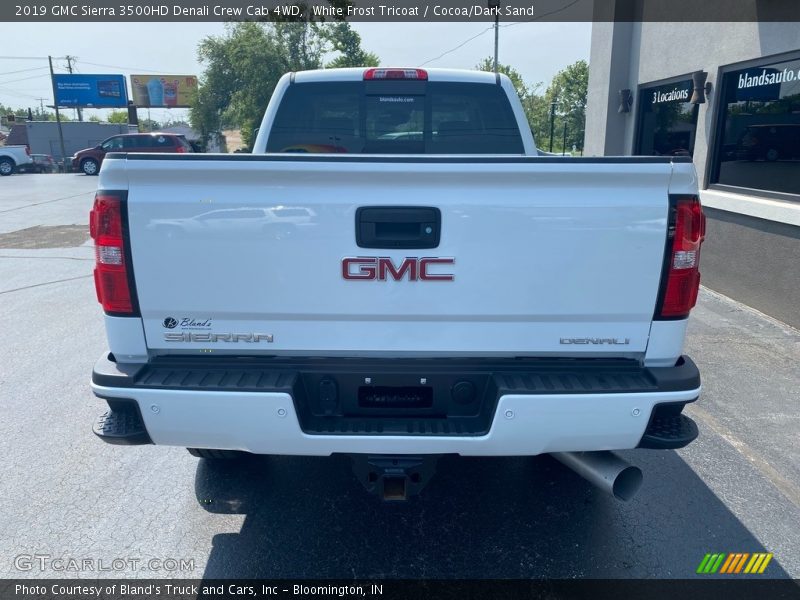 White Frost Tricoat / Cocoa/Dark Sand 2019 GMC Sierra 3500HD Denali Crew Cab 4WD