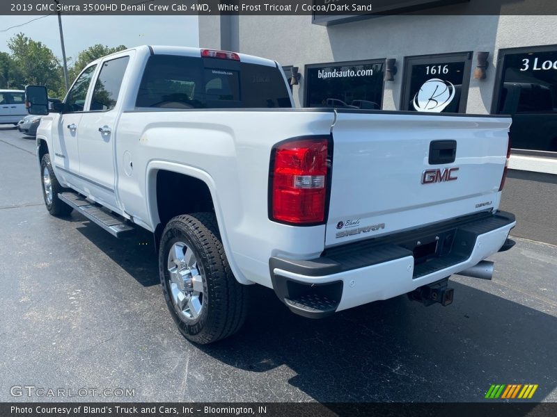 White Frost Tricoat / Cocoa/Dark Sand 2019 GMC Sierra 3500HD Denali Crew Cab 4WD
