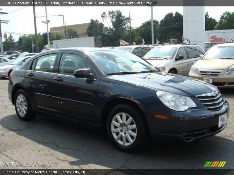 Modern Blue Pearl / Dark Slate Gray/Light Slate Gray 2008 Chrysler Sebring LX Sedan