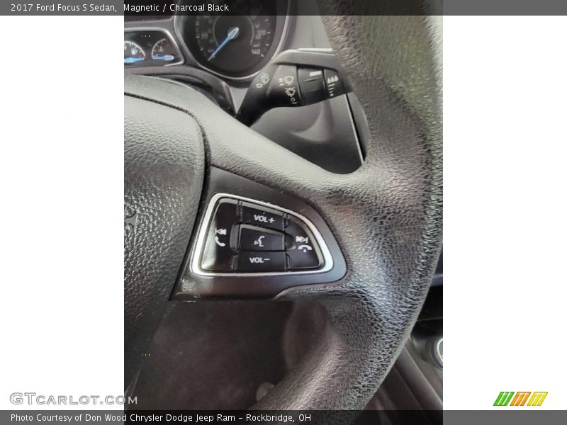 Magnetic / Charcoal Black 2017 Ford Focus S Sedan