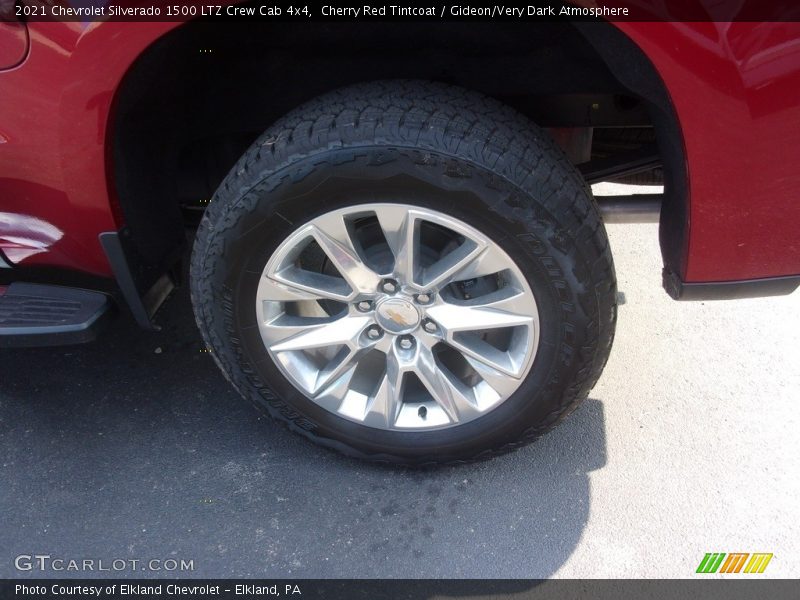 Cherry Red Tintcoat / Gideon/Very Dark Atmosphere 2021 Chevrolet Silverado 1500 LTZ Crew Cab 4x4