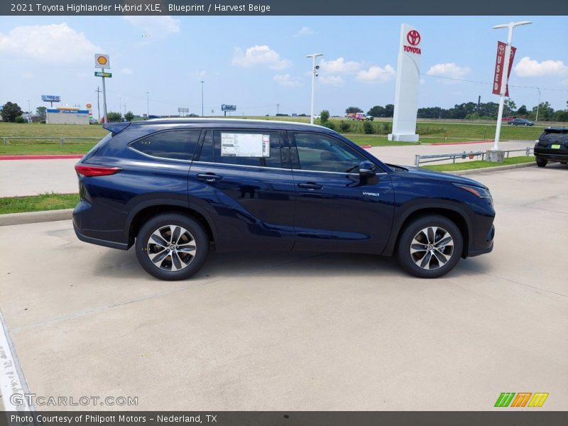 Blueprint / Harvest Beige 2021 Toyota Highlander Hybrid XLE
