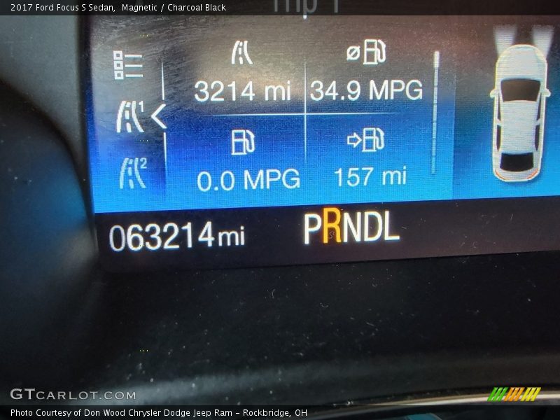 Magnetic / Charcoal Black 2017 Ford Focus S Sedan