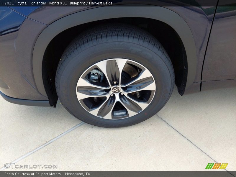 Blueprint / Harvest Beige 2021 Toyota Highlander Hybrid XLE