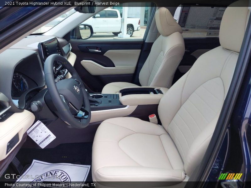 Blueprint / Harvest Beige 2021 Toyota Highlander Hybrid XLE