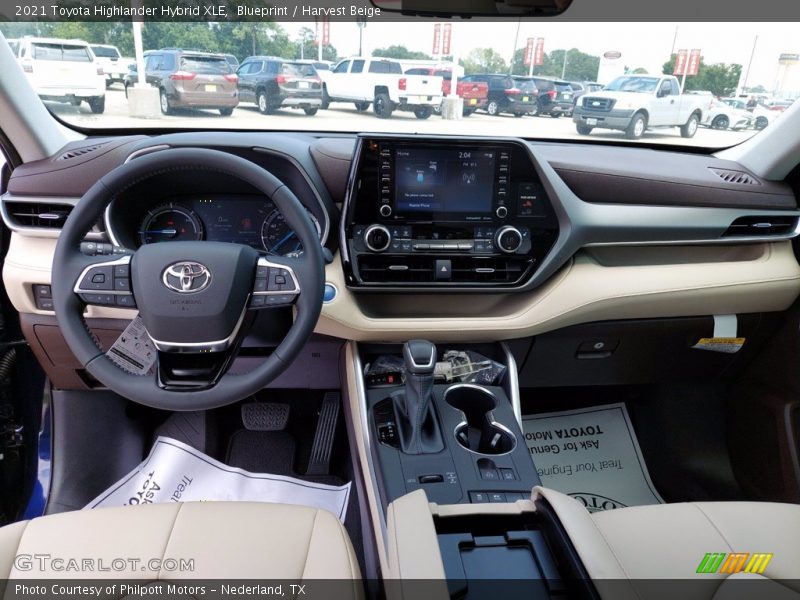 Blueprint / Harvest Beige 2021 Toyota Highlander Hybrid XLE