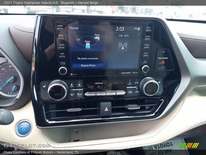 Blueprint / Harvest Beige 2021 Toyota Highlander Hybrid XLE