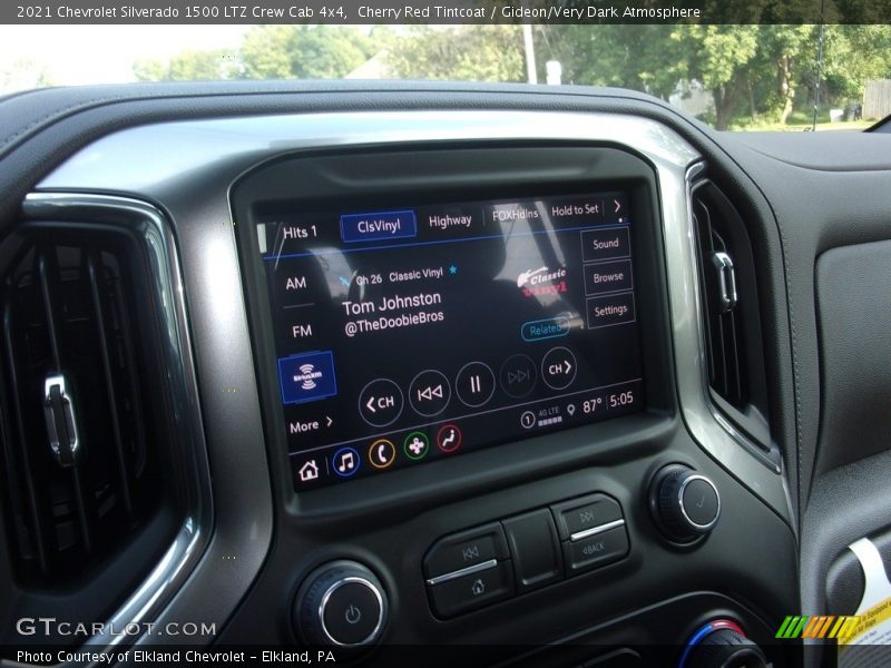 Cherry Red Tintcoat / Gideon/Very Dark Atmosphere 2021 Chevrolet Silverado 1500 LTZ Crew Cab 4x4