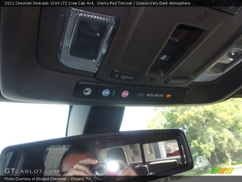 Cherry Red Tintcoat / Gideon/Very Dark Atmosphere 2021 Chevrolet Silverado 1500 LTZ Crew Cab 4x4