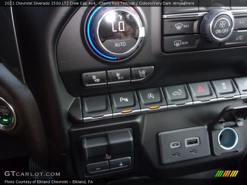Cherry Red Tintcoat / Gideon/Very Dark Atmosphere 2021 Chevrolet Silverado 1500 LTZ Crew Cab 4x4