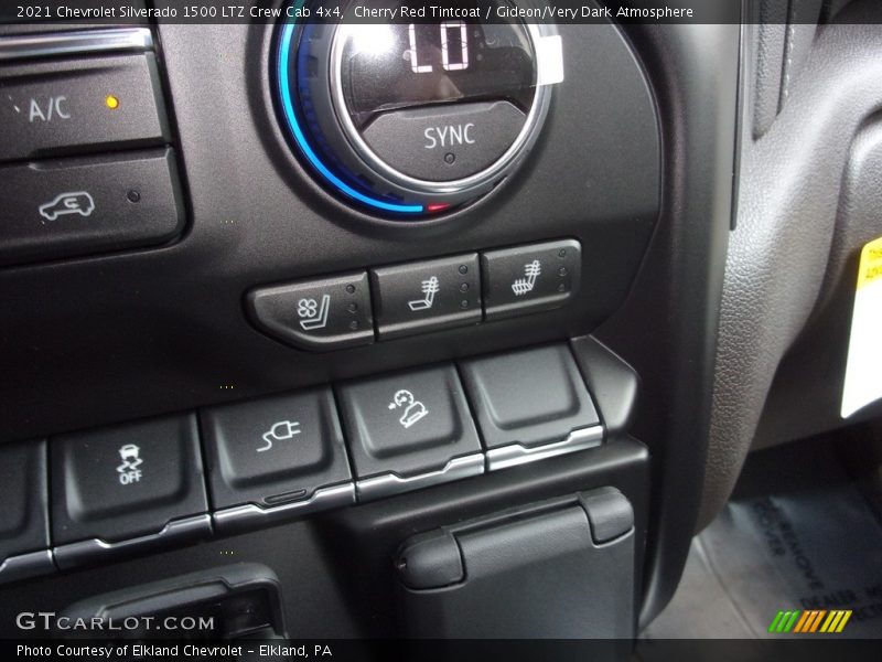 Cherry Red Tintcoat / Gideon/Very Dark Atmosphere 2021 Chevrolet Silverado 1500 LTZ Crew Cab 4x4