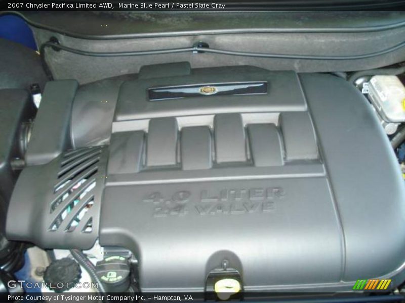 Marine Blue Pearl / Pastel Slate Gray 2007 Chrysler Pacifica Limited AWD