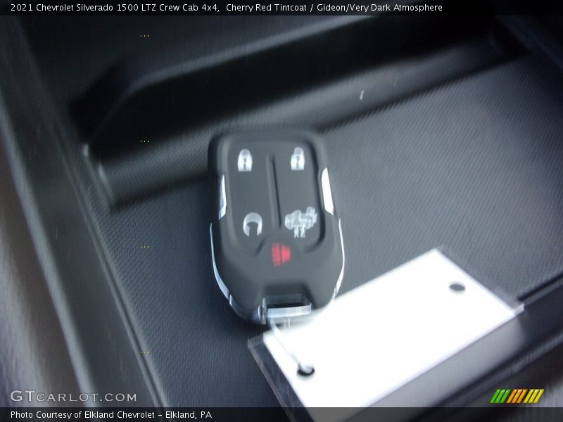 Cherry Red Tintcoat / Gideon/Very Dark Atmosphere 2021 Chevrolet Silverado 1500 LTZ Crew Cab 4x4