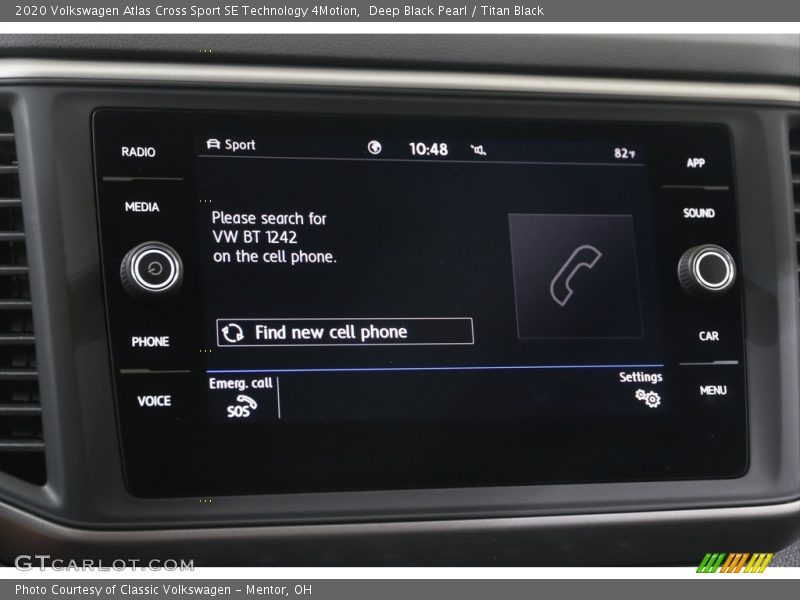 Deep Black Pearl / Titan Black 2020 Volkswagen Atlas Cross Sport SE Technology 4Motion