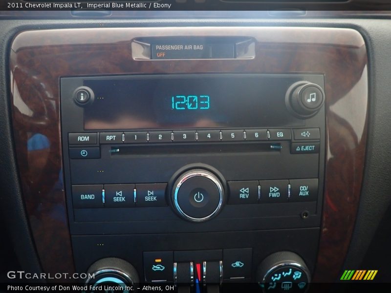 Imperial Blue Metallic / Ebony 2011 Chevrolet Impala LT