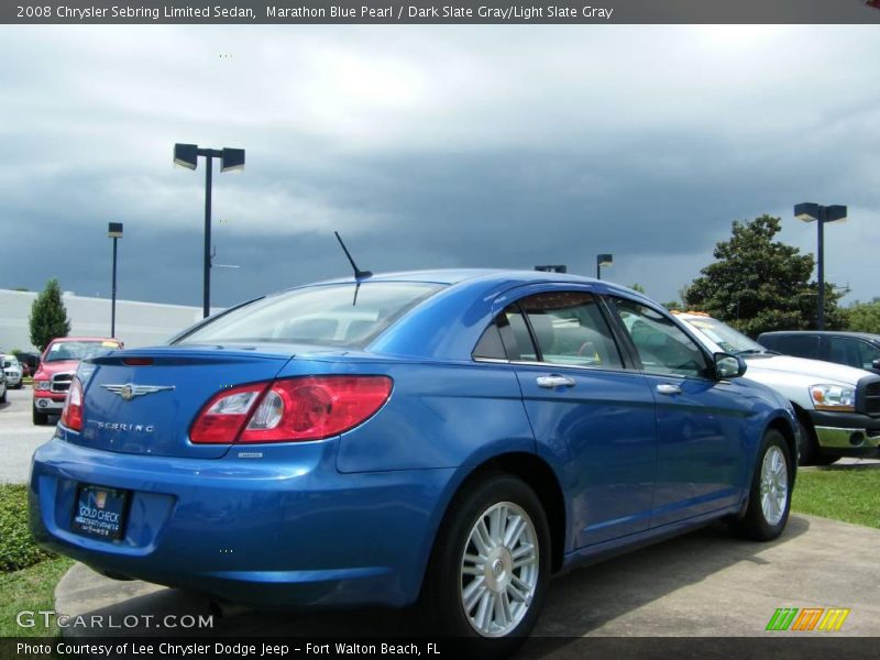 Marathon Blue Pearl / Dark Slate Gray/Light Slate Gray 2008 Chrysler Sebring Limited Sedan