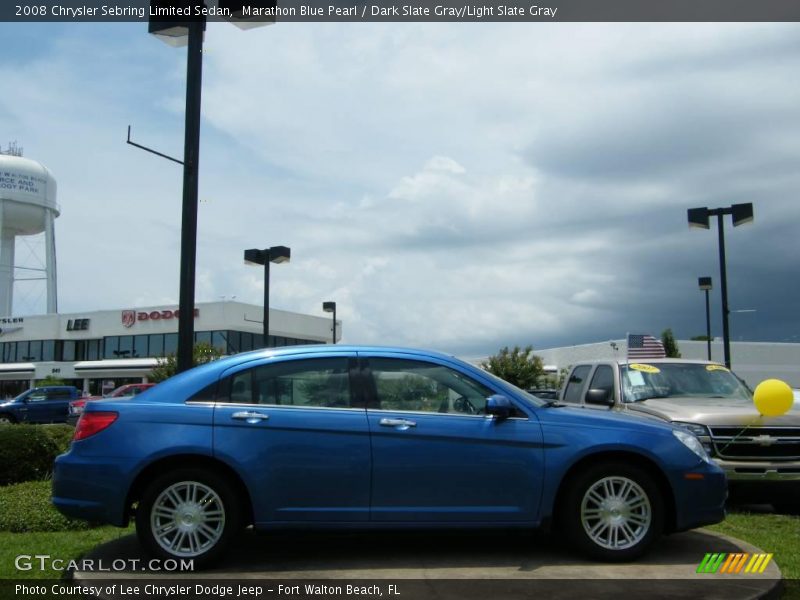 Marathon Blue Pearl / Dark Slate Gray/Light Slate Gray 2008 Chrysler Sebring Limited Sedan