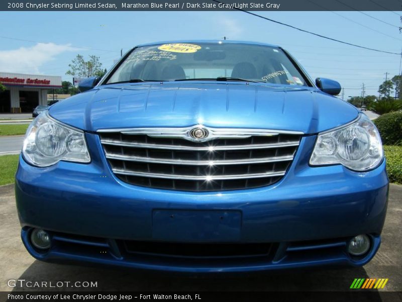 Marathon Blue Pearl / Dark Slate Gray/Light Slate Gray 2008 Chrysler Sebring Limited Sedan