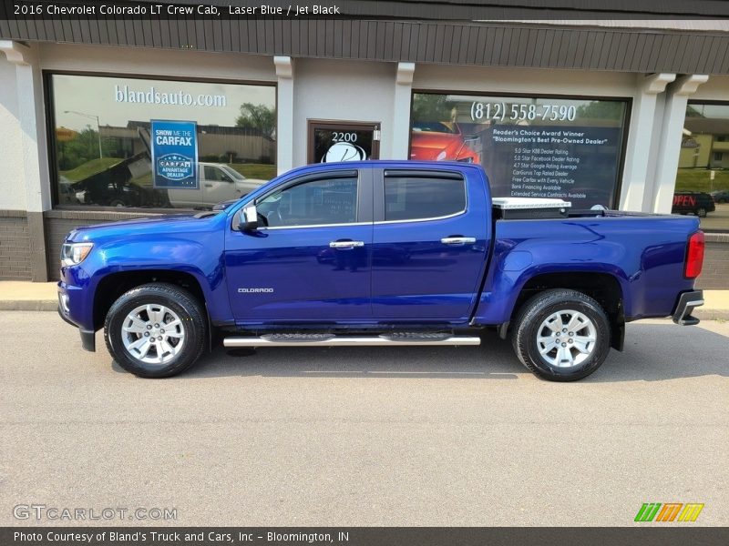 Laser Blue / Jet Black 2016 Chevrolet Colorado LT Crew Cab