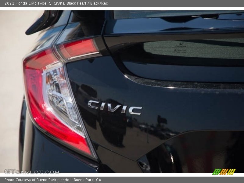 Crystal Black Pearl / Black/Red 2021 Honda Civic Type R