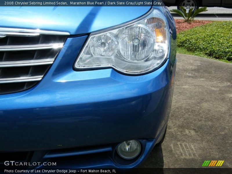 Marathon Blue Pearl / Dark Slate Gray/Light Slate Gray 2008 Chrysler Sebring Limited Sedan