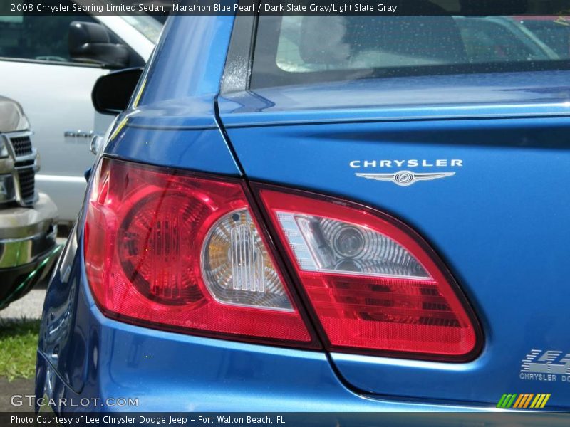 Marathon Blue Pearl / Dark Slate Gray/Light Slate Gray 2008 Chrysler Sebring Limited Sedan
