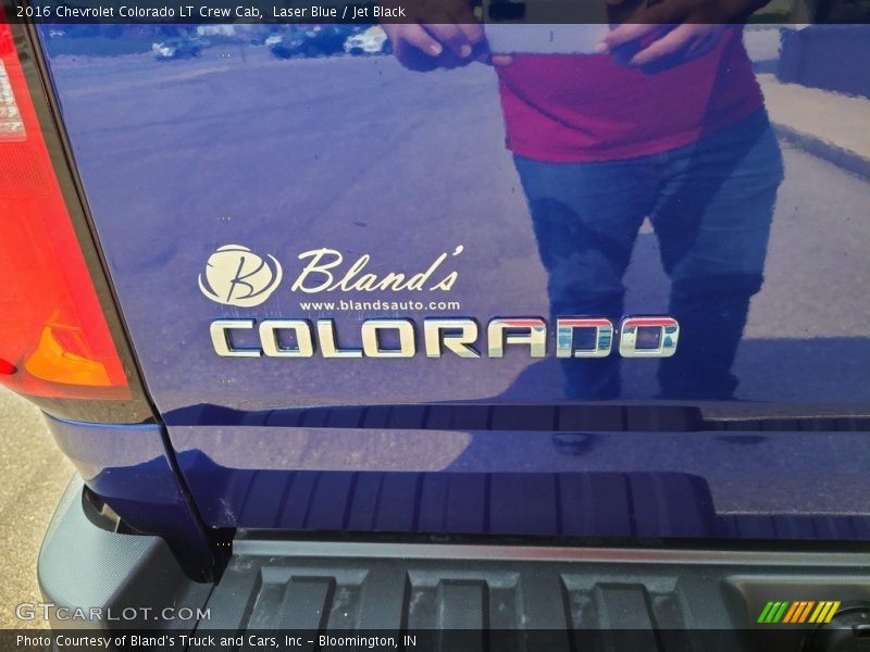 Laser Blue / Jet Black 2016 Chevrolet Colorado LT Crew Cab