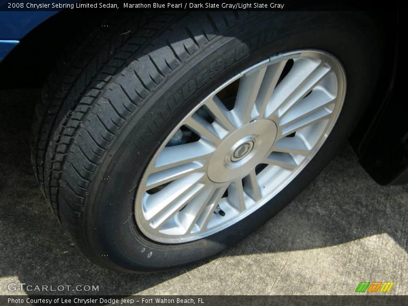 Marathon Blue Pearl / Dark Slate Gray/Light Slate Gray 2008 Chrysler Sebring Limited Sedan
