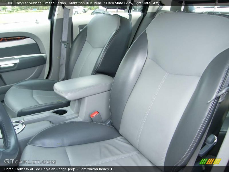 Marathon Blue Pearl / Dark Slate Gray/Light Slate Gray 2008 Chrysler Sebring Limited Sedan