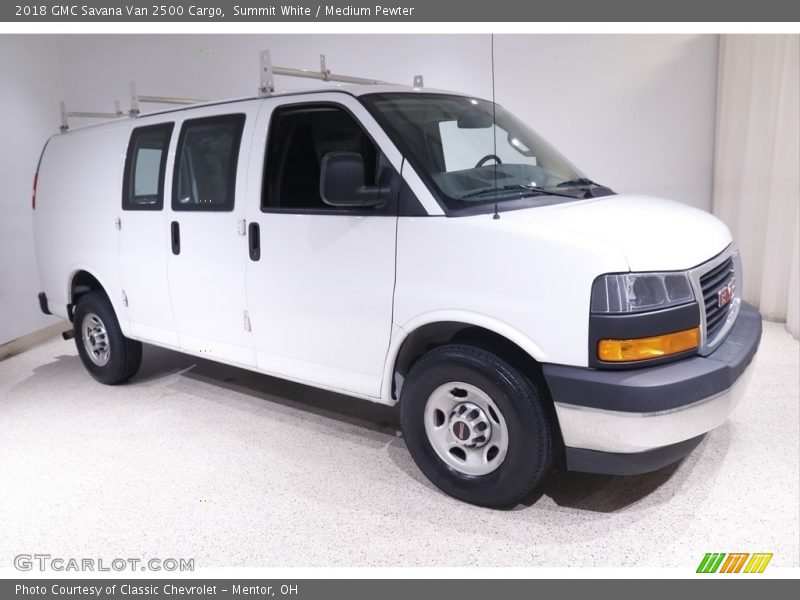 Summit White / Medium Pewter 2018 GMC Savana Van 2500 Cargo