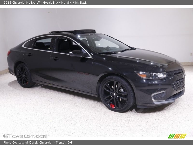 Mosaic Black Metallic / Jet Black 2018 Chevrolet Malibu LT