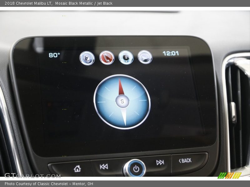 Mosaic Black Metallic / Jet Black 2018 Chevrolet Malibu LT