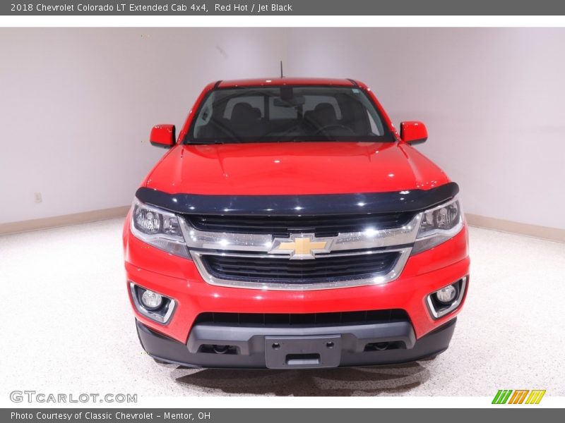 Red Hot / Jet Black 2018 Chevrolet Colorado LT Extended Cab 4x4