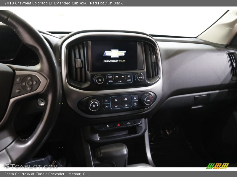 Red Hot / Jet Black 2018 Chevrolet Colorado LT Extended Cab 4x4