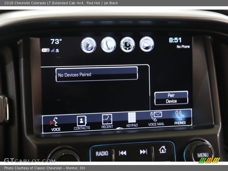 Red Hot / Jet Black 2018 Chevrolet Colorado LT Extended Cab 4x4